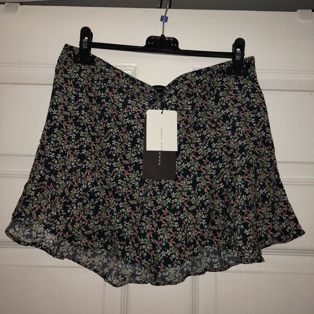Zara floral shorts